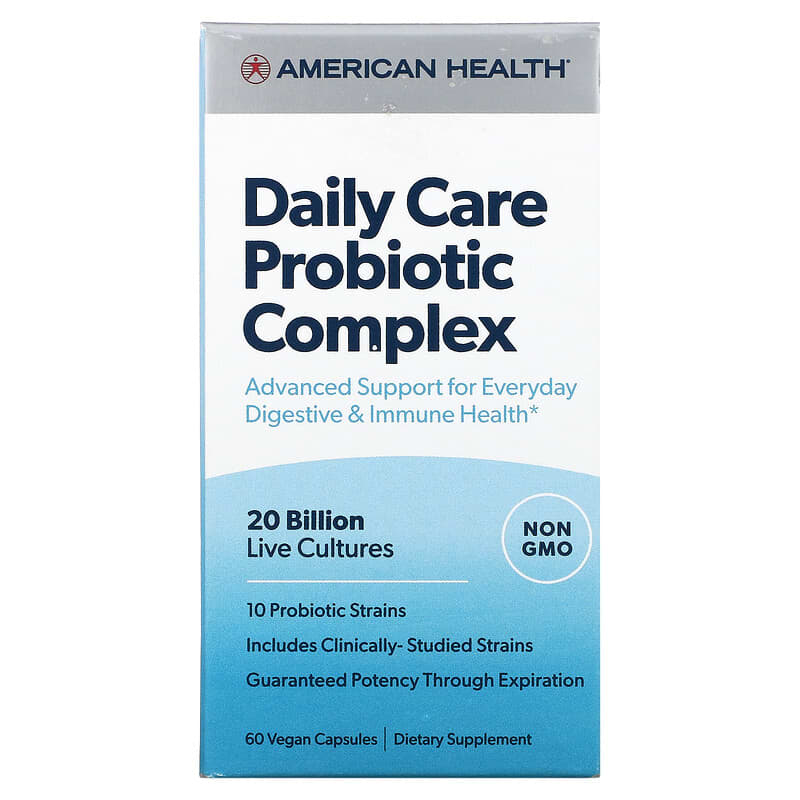 American Health Daily Care Probiotic Complex 60 Vegan Capsules 1 American Health Daily Care Probiotic Complex 60 Vegan Capsules 076630300810