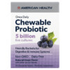 American Health Once Daily Chewable Probiotic Natural Grape 5 Billion CFU 30 Chewable Tablets 2 American Health Once Daily Chewable Probiotic Natural Grape 5 Billion CFU 30 Chewable Tablets 076630300568