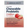 American Health Once Daily Chewable Probiotic Natural Strawberry 5 Billion CFU 30 Chewable Tablets 2 American Health Once Daily Chewable Probiotic Natural Strawberry 5 Billion CFU 30 Chewable Tablets 076630300551