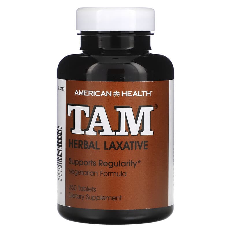 American Health TAM Herbal Laxative 250 Tablets 1 American Health TAM Herbal Laxative 250 Tablets 076630021838