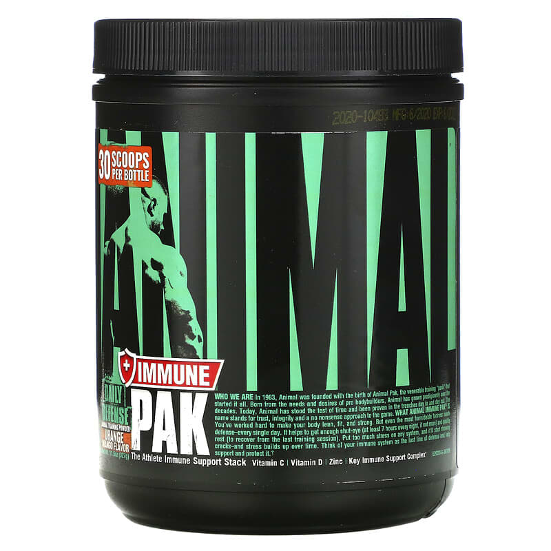 Animal Immune Pak Daily Defense Orange Mango Flavor 11.5 oz (327 g) 1 Animal Immune Pak Daily Defense Orange Mango Flavor 11.5 oz (327 g) 039442039415