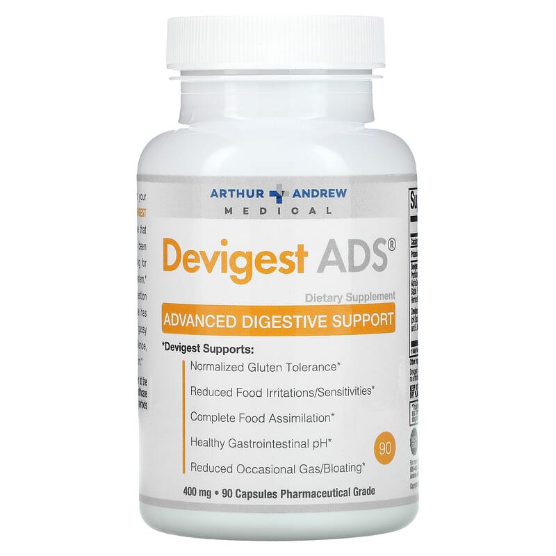 Arthur Andrew Medical Devigest ADS Advanced Digestive Support 400 mg 90 Capsules 1 Arthur Andrew Medical Devigest ADS Advanced Digestive Support 400 mg 90 Capsules 855571001273