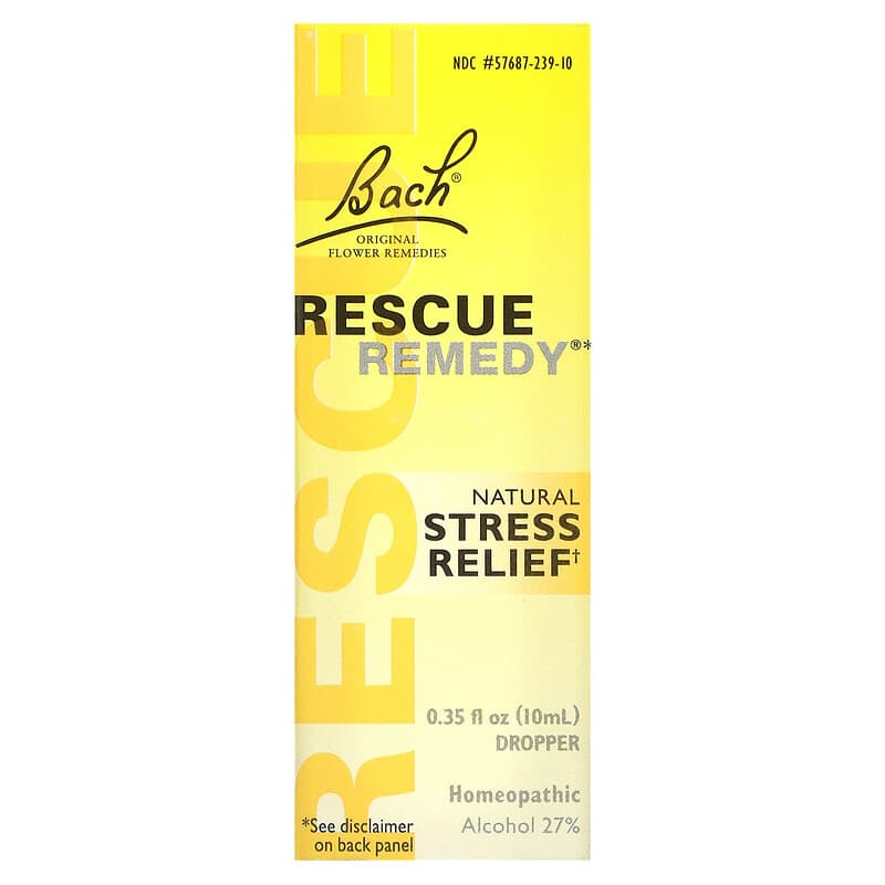 Bach Original Flower Remedies Rescue Remedy Natural Stress Relief 0.35 fl oz (10 ml) 1 Bach Original Flower Remedies Rescue Remedy Natural Stress Relief 0.35 fl oz (10 ml) 741273003908