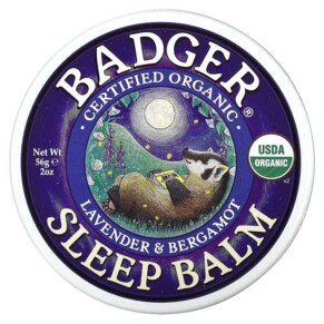 Badger Company Organic Sleep Balm Lavender & Bergamot 2 oz (56 g) 634084135800