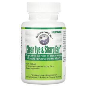 Balanceuticals Clear Eye & Sharp Ear 500 mg 60 Vegetarian Capsules 674756980147