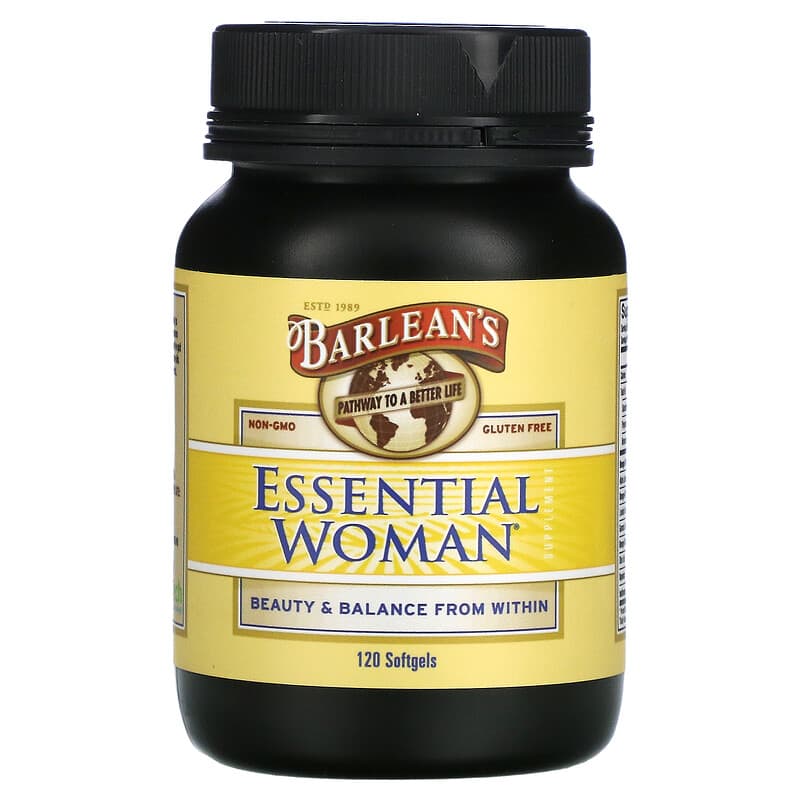 Barlean's Essential Woman Supplement 120 Softgels 1 Barlean's Essential Woman Supplement 120 Softgels 705875100137
