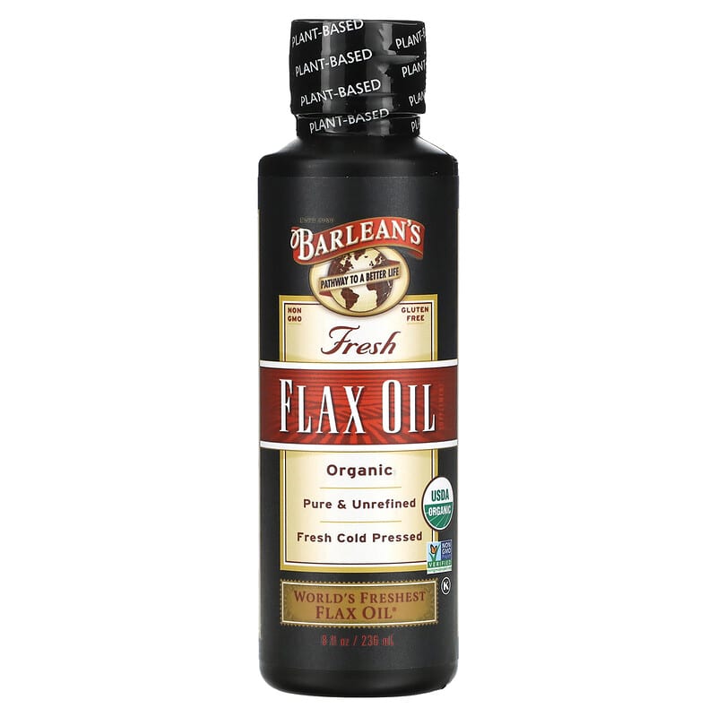 Barlean's Organic Fresh Flax Oil 8 oz (236 ml) 1 Barlean's Organic Fresh Flax Oil 8 fl oz (236 ml) 705875000017