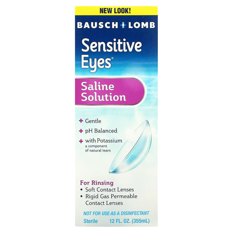 Bausch + Lomb Saline Solution Sensitive Eyes 12 fl oz (355 ml) 1 Bausch + Lomb Saline Solution Sensitive Eyes 12 fl oz (355 ml) 310119002384