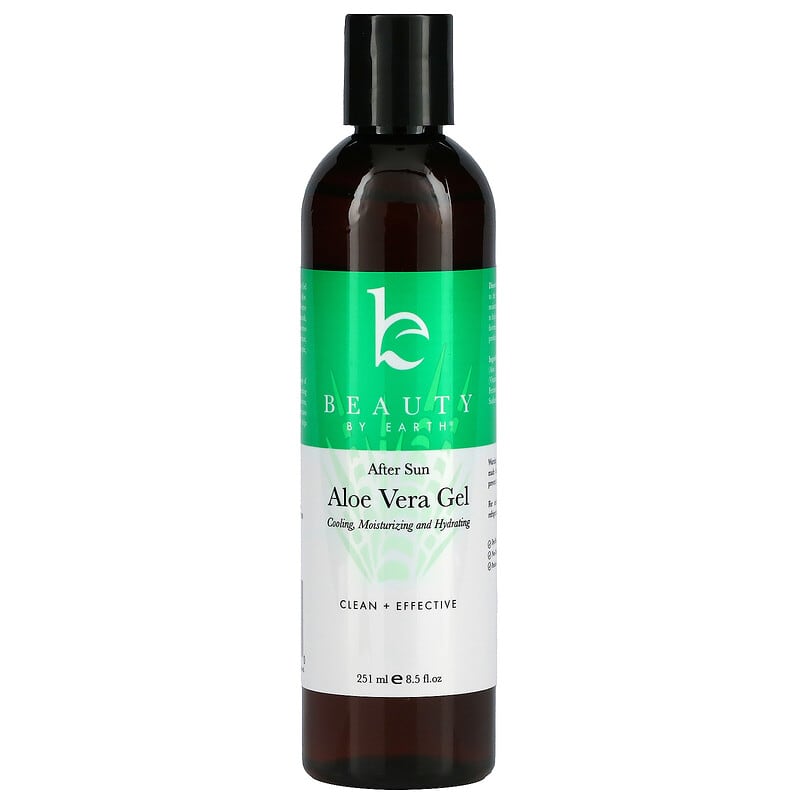 Beauty By Earth Aloe Vera Gel Skin Soothing After Sun Care for Face & Body Unscented 8.5 fl oz (251 ml) 1 Beauty By Earth Aloe Vera Gel Skin Soothing After Sun Care for Face & Body Unscented 8.5 fl oz (251 ml) 850452007030