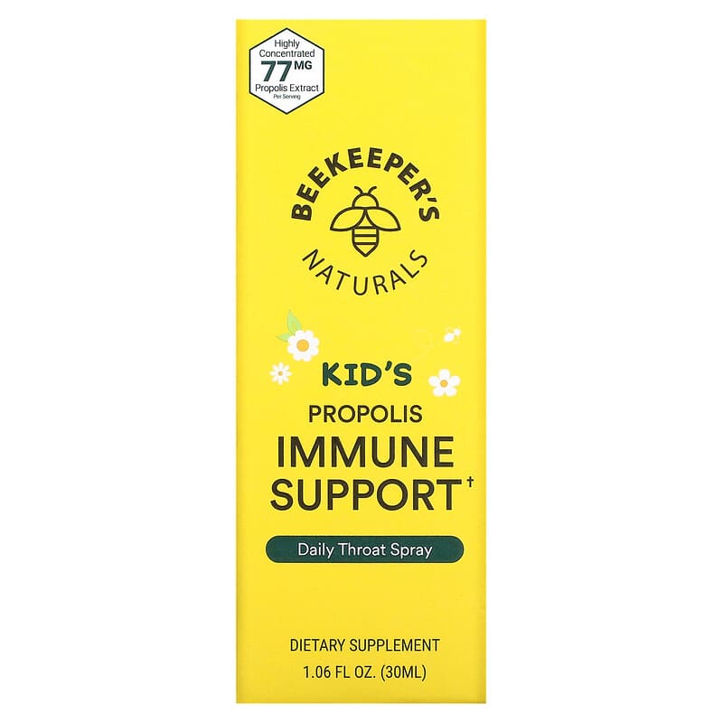 Beekeeper's Naturals Kids Propolis Immune Support Daily Throat Spray 1.06 fl oz (30 ml) 1 Beekeeper's Naturals Kids Propolis Immune Support Daily Throat Spray 1.06 fl oz (30 ml) 628055142195