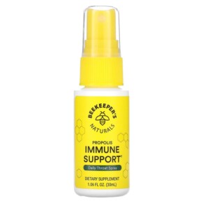 Beekeeper's Naturals Propolis Immune Support Daily Throat Spray 1.06 fl oz (30 ml) 628055142010