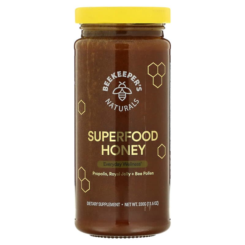 Beekeeper's Naturals Superfood Honey 11.6 oz (330 g) 1 Beekeeper's Naturals Superfood Honey 11.6 oz (330 g) 628055142034