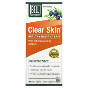 Bell Lifestyle Clear Skin 90 Veggie Capsules 771733110341