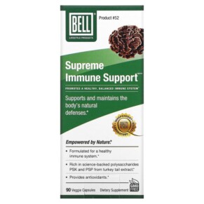 Bell Lifestyle Supreme Immune Support 90 Veggie Capsules 771733110129