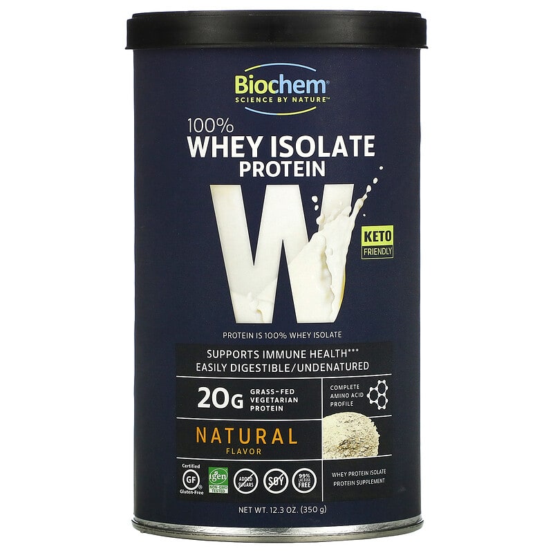 Biochem 100% Whey Isolate Protein Natural 12.3 oz (350 g) 1 Biochem 100% Whey Isolate Protein Natural 12.3 oz (350 g) 015794018407