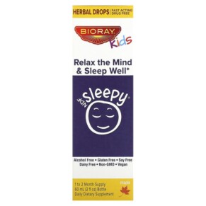 Bioray Inc. Kids NDF Sleepy Relax The Mind & Sleep Well Maple 2 fl oz (60 ml) 646858160017