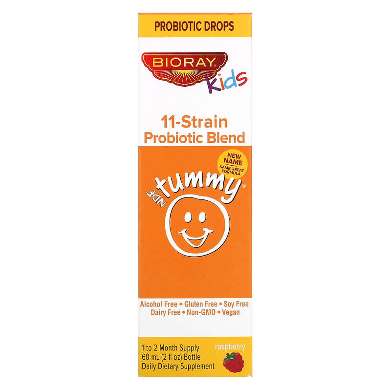 Bioray Inc. Kids NDF Tummy 11-Strain Probiotic Blend Raspberry 2 fl oz (60 ml) 1 Bioray Inc. Kids NDF Tummy 11-Strain Probiotic Blend Raspberry 2 fl oz (60 ml) 736211465955