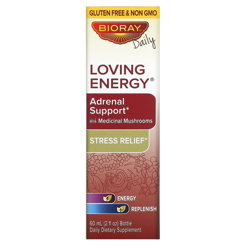 Bioray Inc. Loving Energy Adrenal Support with Medical Mushrooms Alcohol Free 2 fl oz (60 ml) 1 Bioray Inc. Loving Energy Adrenal Support with Medical Mushrooms Alcohol Free 2 fl oz (60 ml) 646858160086