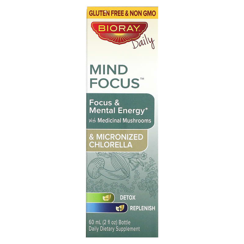 Bioray Inc. Mind Focus & Mental Energy Alcohol Free 2 fl oz (60 ml) 1 Bioray Inc. Mind Focus & Mental Energy Alcohol Free 2 fl oz (60 ml) 646858160031