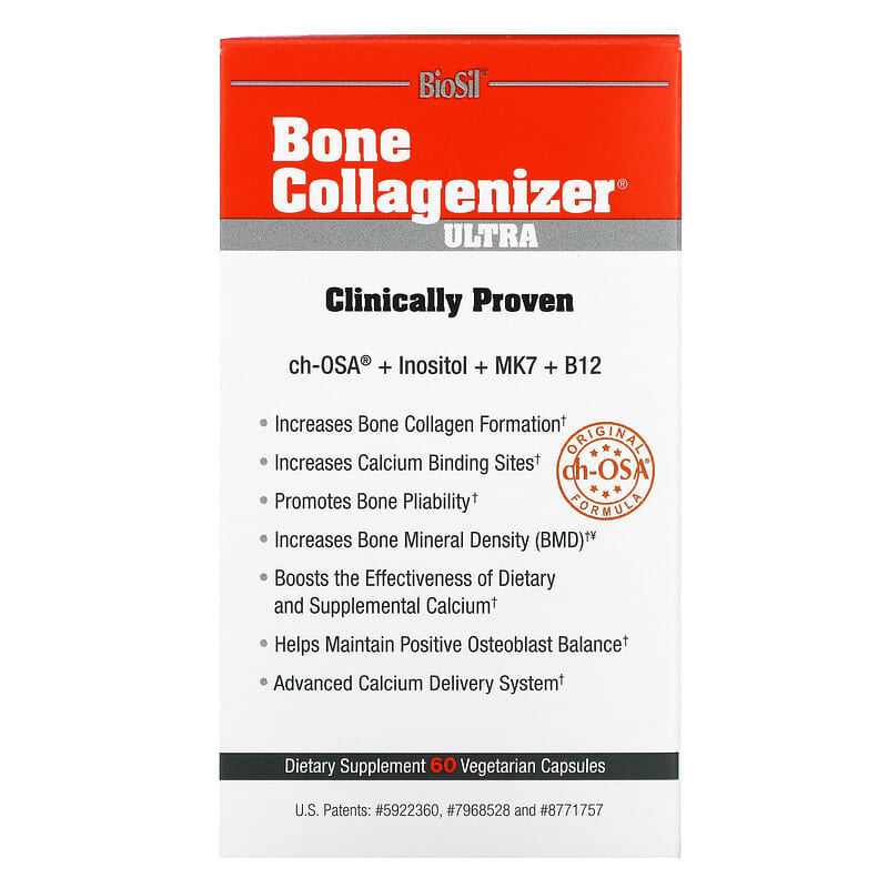 BioSil Bone Collagenizer Ultra 60 Vegetarian Capsules 1 BioSil Bone Collagenizer Ultra 60 Vegetarian Capsules 5425010391507