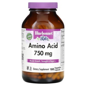 Bluebonnet Nutrition Amino Acid 750 mg 180 Vegetable Capsules 743715000148