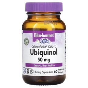 Bluebonnet Nutrition CellularActive CoQ10 Ubiquinol 50 mg 60 Vegetarian Softgels 743715007918