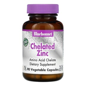 Bluebonnet Nutrition Chelated Zinc 90 Vegetable Capsules 743715006805