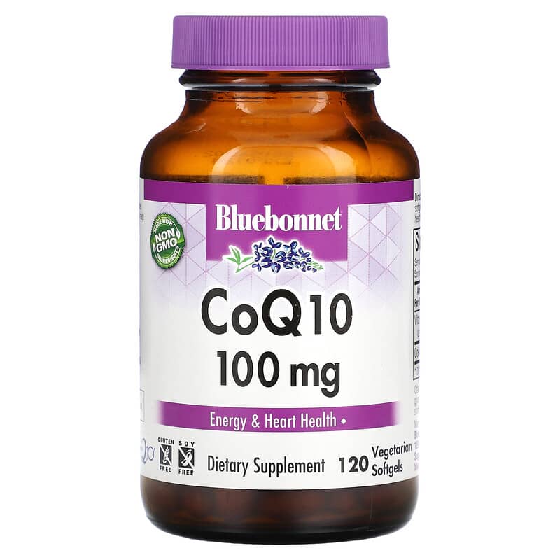 Bluebonnet Nutrition CoQ10 100 mg 120 Vegetarian Softgels 1 Bluebonnet Nutrition CoQ10 100 mg 120 Vegetarian Softgels 743715008113