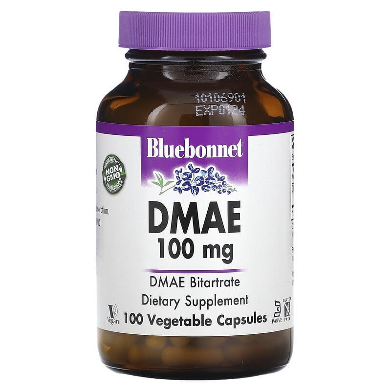 Bluebonnet Nutrition DMAE 100 mg 100 Vegetable Capsules 1 Bluebonnet Nutrition DMAE 100 mg 100 Vegetable Capsules 743715010901