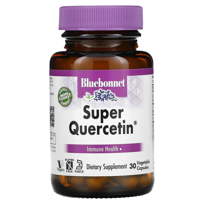 Bluebonnet Nutrition Super Quercetin 30 Vegetable Capsules 1 Bluebonnet Nutrition Super Quercetin 30 Vegetable Capsules 743715005501