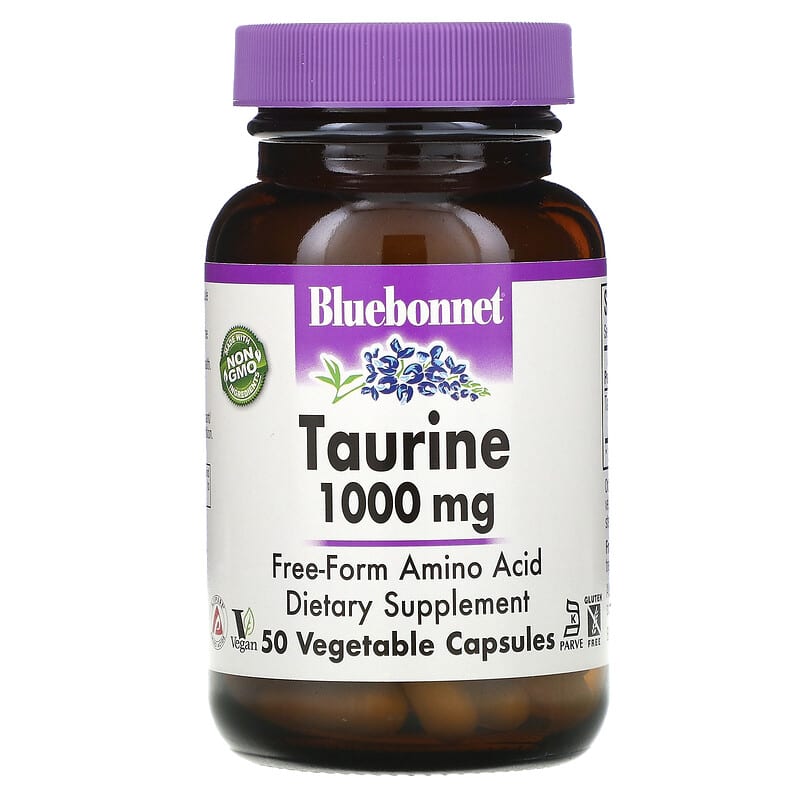 Bluebonnet Nutrition Taurine 1.000 mg 50 Vegetable Capsules 1 Bluebonnet Nutrition Taurine 1.000 mg 50 Vegetable Capsules 743715000872