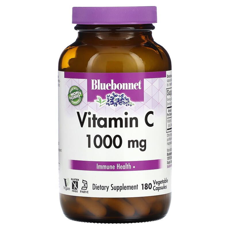 Bluebonnet Nutrition Vitamin C 1,000 mg 180 Vegetable viên 1 Bluebonnet Nutrition Vitamin C 1.000 mg 180 Vegetable Capsules 743715005181