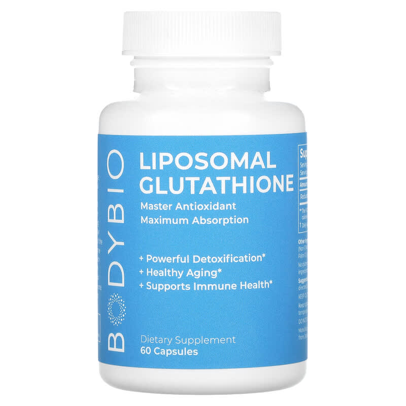 BodyBio Liposomal Glutathione 60 Capsules 1 BodyBio Liposomal Glutathione 60 Capsules 743474867532