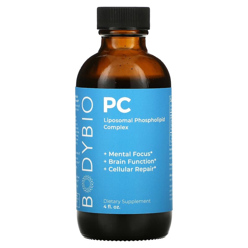 BodyBio PC Complex of Phospholipids 3,000 mg 4 oz (118 ml) 1 BodyBio PC Liposomal Phospholipid Complex 4 fl oz 743474910047