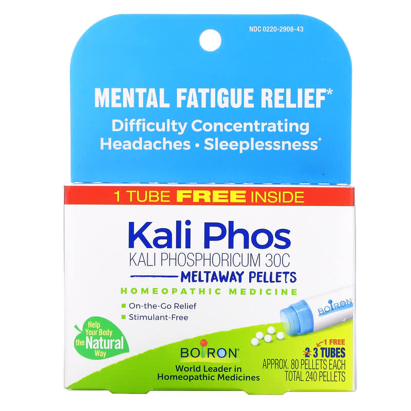 Boiron Kali Phosphoricum Meltaway Pellets 30C 3 Tubes Approx. 80 Pellets Each 1 Boiron Kali Phosphoricum Meltaway Pellets 30C 3 Tubes Approx. 80 Pellets Each 306969278437