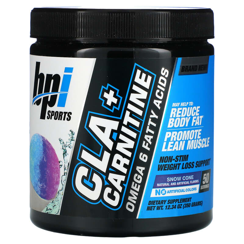 BPI Sports CLA + Carnitine Snow Cone 12.34 oz (350 g) 1 BPI Sports CLA + Carnitine Snow Cone 12.34 oz (350 g) 811213026660