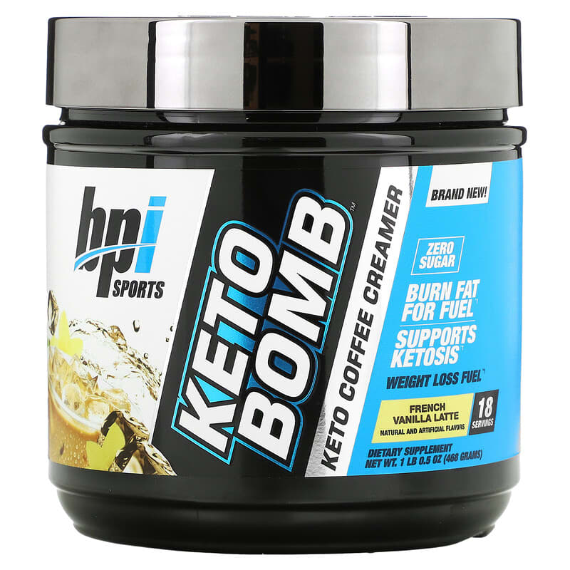 BPI Sports Keto Bomb Keto Coffee Creamer French Vanilla Latte 1 lbs 0.5 oz (468 g) 1 BPI Sports Keto Bomb Keto Coffee Creamer French Vanilla Latte 1 lbs 0.5 oz (468 g) 811213026745