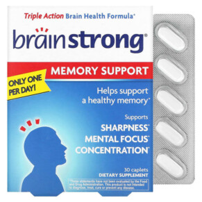 BrainStrong Memory Support 30 Caplets 092961020197