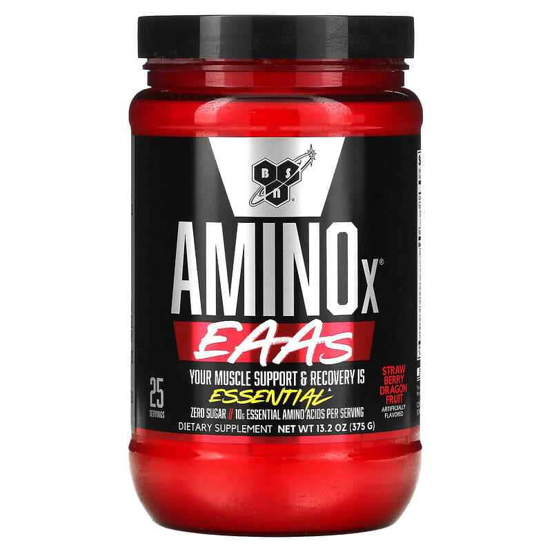 BSN Aminox EAAs Strawberry Dragon Fruit 13.2 oz (375 g) 1 BSN Aminox EAAs Strawberry Dragon Fruit 13.2 oz (375 g) 834266010875