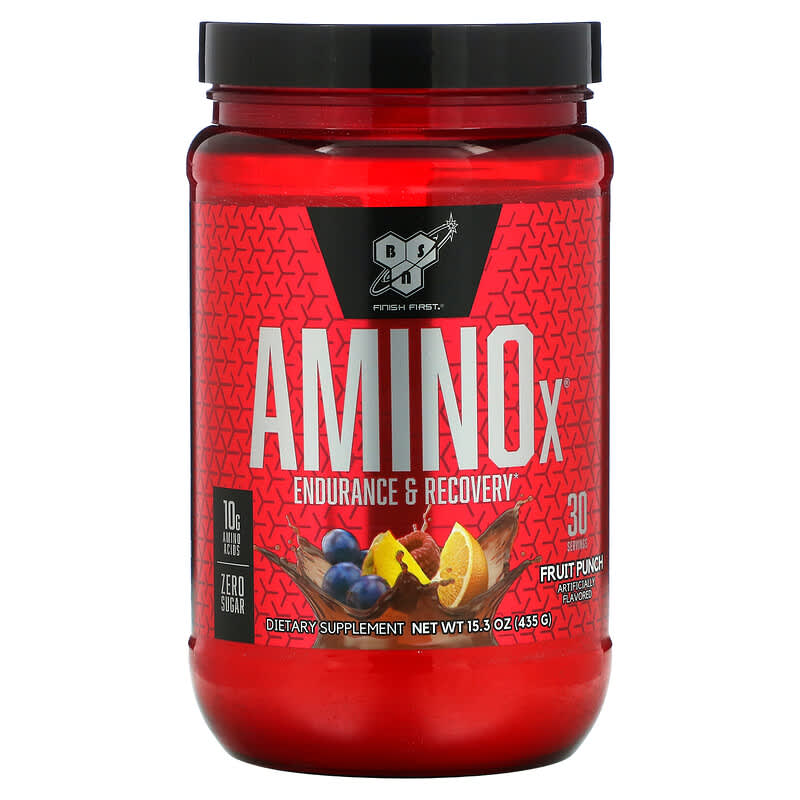 BSN AminoX Endurance & Recovery Fruit Punch 15.3 oz (435 g) 1 BSN AminoX Endurance & Recovery Fruit Punch 15.3 oz (435 g) 834266003303