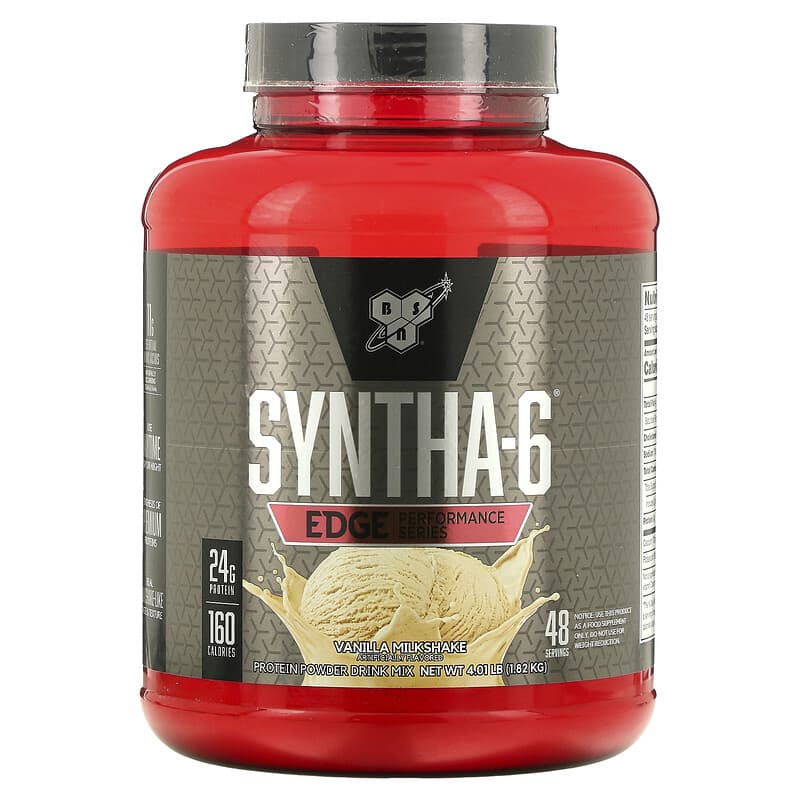 BSN Syntha-6 Edge Protein Powder Mix Vanilla Milkshake 4.01 lb (1.82 kg) 1 BSN Syntha-6 Edge Protein Powder Mix Vanilla Milkshake 4.01 lb (1.82 kg) 834266005703