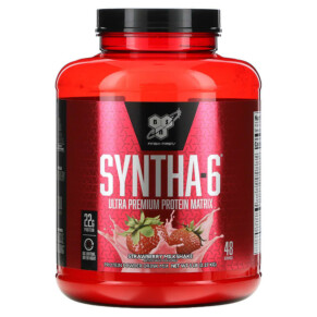 BSN Syntha-6 Ultra Premium Protein Matrix Strawberry Milkshake 5 lbs (2.27 kg) 834266007158