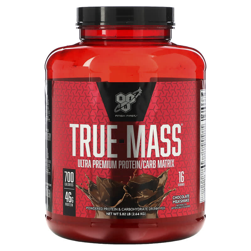 BSN True-Mass Ultra Premium Protein/Carb Matrix Chocolate Milkshake 5.82 lbs (2.64 kg) 1 BSN True-Mass Ultra Premium Protein/Carb Matrix Chocolate Milkshake 5.82 lbs (2.64 kg) 834266006557