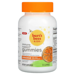 Burt's Bees Kids Immune Support Gummies Orange 30 Gummies 070030165581