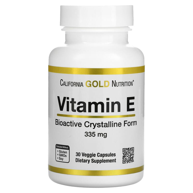 California Gold Nutrition Bioactive Vitamin E 335 mg (500 IU) 30 Veggie Capsules 1 California Gold Nutrition Bioactive Vitamin E 335 mg (500 IU) 30 Veggie Capsules 898220019656
