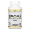 California Gold Nutrition Bioactive Vitamin E 335 mg (500 IU) 90 Veggie Capsules 898220019663