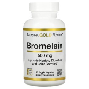California Gold Nutrition Bromelain 500 mg 90 Veggie Capsules 898220021055