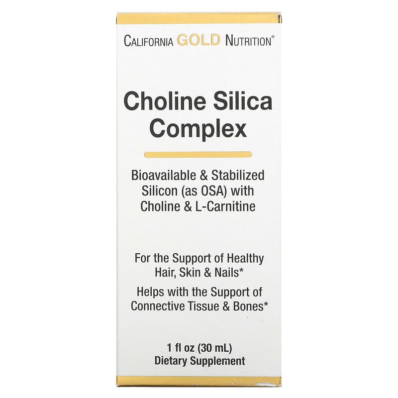 California Gold Nutrition Choline Silica Complex 1 fl oz (30 ml) 1 California Gold Nutrition Choline Silica Complex 1 fl oz (30 ml) 898220015979