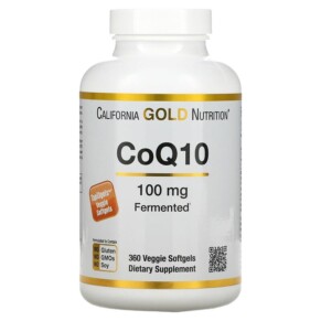 California Gold Nutrition CoQ10 100 mg 360 Veggie Softgels 898220012688