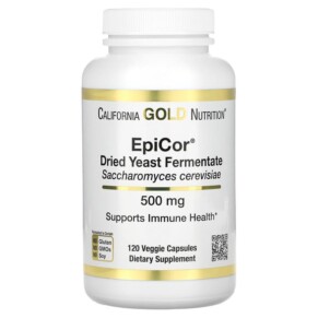 California Gold Nutrition EpiCor Dried Yeast Fermentate 500 mg 120 Veggie Capsules 898220015665